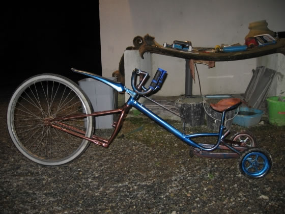 Voici mon premier vélo chopper,pour mon fils de 3 ans