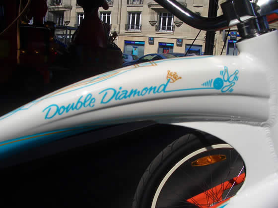 Volant Double Aile Carrée Chromé OG Lowrider - Avec Chaîne - Pour Chopper/cruiser